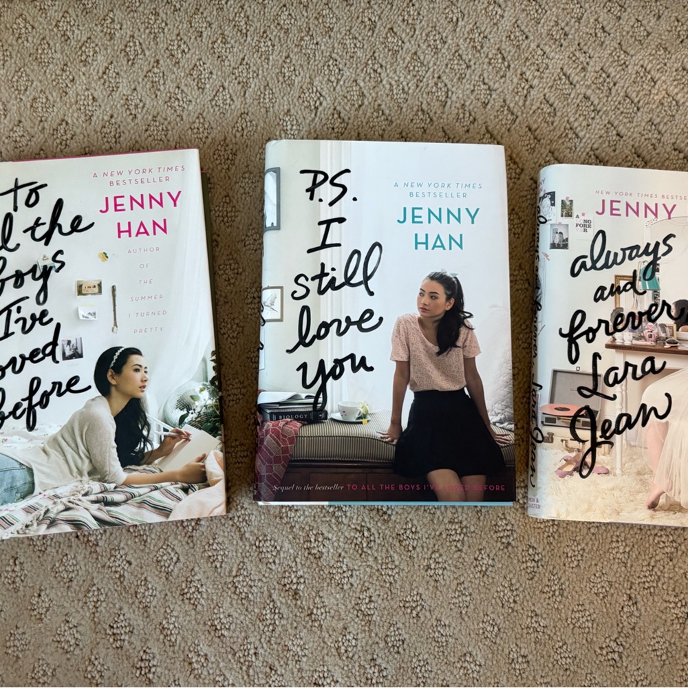 SIGNED To All The Boys I’ve Loved Before Jenny Han Book Trilogy Set Hardcover